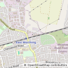 Map of Worthing, West Sussex