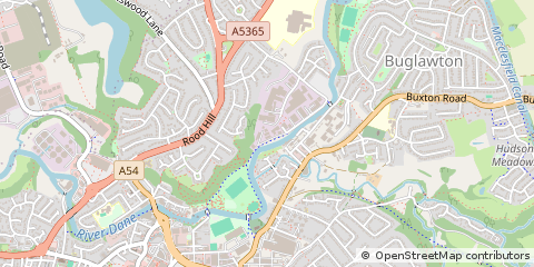 Map of Congleton, Cheshire