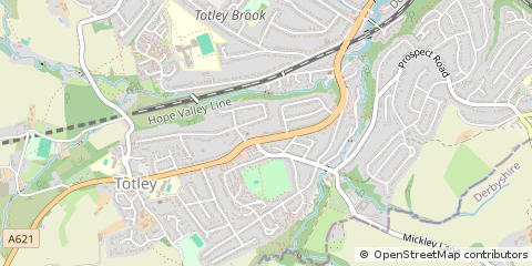 Map of South Yorkshire