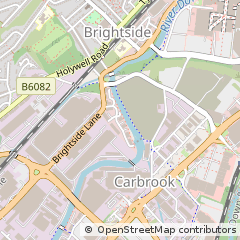 Map of Sheffield, South Yorkshire