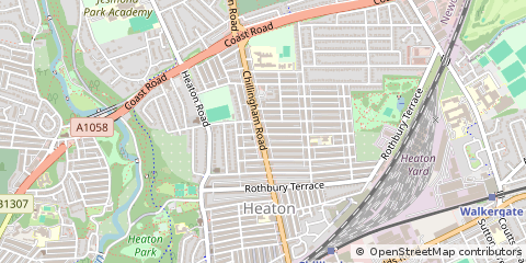 Map of Newcastle Upon Tyne
