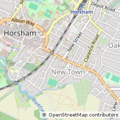 Map of Horsham