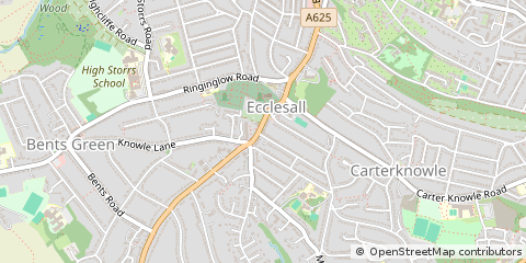 Map of Sheffield