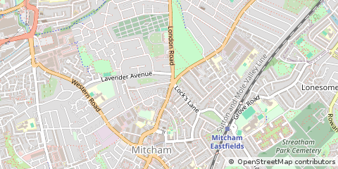 Map of Mitcham