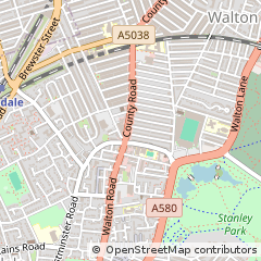 Map of Liverpool, Merseyside