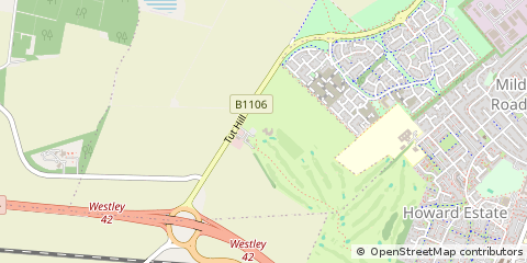Map of Bury ST Edmunds, Suffolk