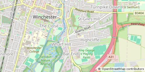 Map of Winchester