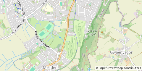 Map of Prestatyn, Denbighshire