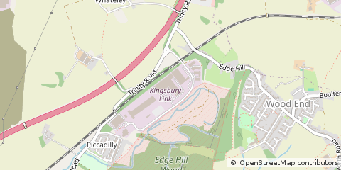 Map of Tamworth, Staffordshire