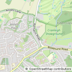 Map of Cranleigh, Surrey