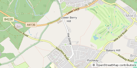 Map of Coleford, Gloucestershire