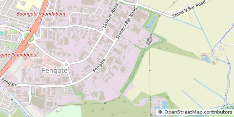 Map of Peterborough, Cambridgeshire