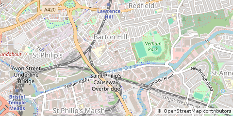 Map of Bristol, Avon