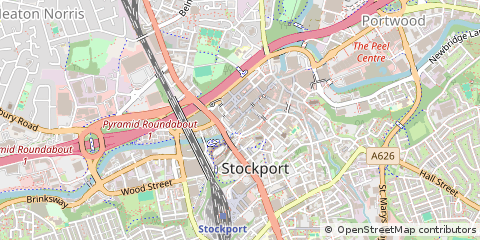 Map of Stockport