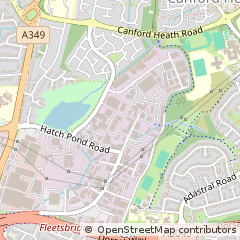 Map of Poole, Dorset