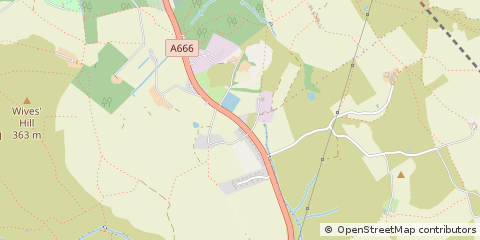 Map of Darwen, Lancashire