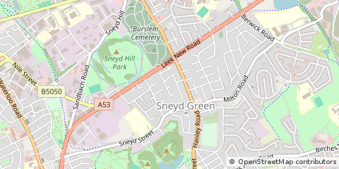 Map of Stoke-on-Trent