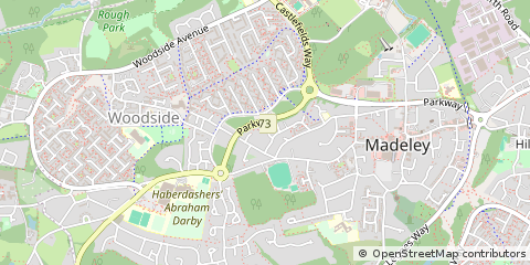 Map of Telford, Shropshire