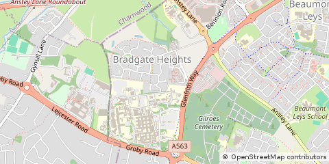 Map of Leicester