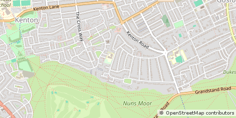 Map of Newcastle Upon Tyne, Tyne and Wear