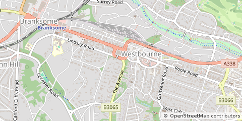 Map of Poole, Dorset