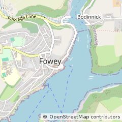 Map of Fowey, Cornwall