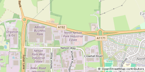Map of Cramlington, Northumberland