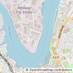 Map of Rochester, Kent