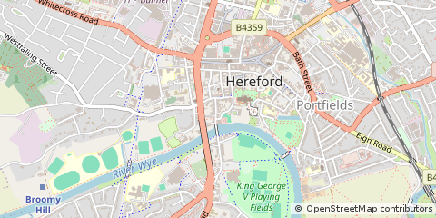 Map of Hereford