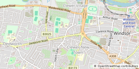 Map of Windsor, Berkshire