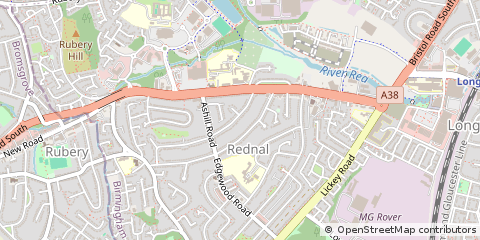Map of Birmingham, West Midlands