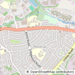 Map of Birmingham, West Midlands