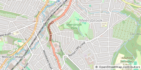 Map of Sheffield