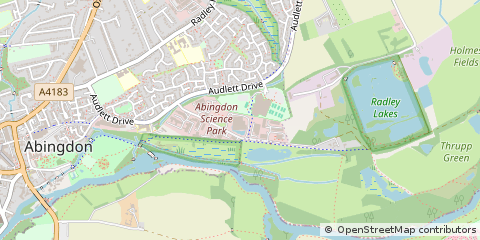 Map of Abingdon, Oxfordshire