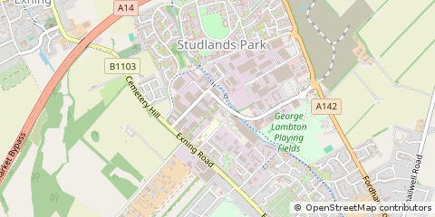 Map of Newmarket, Suffolk