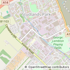 Map of Newmarket, Suffolk