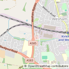 Map of Preston, Lancashire