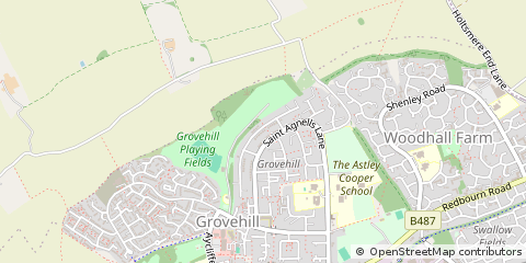 Map of Hemel Hempstead, Hertfordshire
