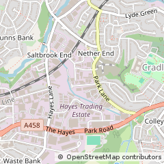 Map of Halesowen, West Midlands