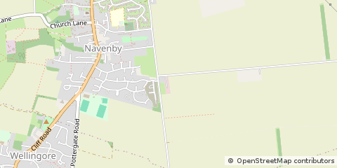 Map of Navenby, Linconshire