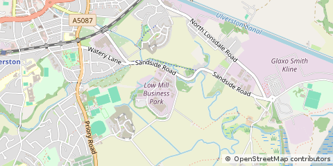 Map of Ulverston, Cumbria