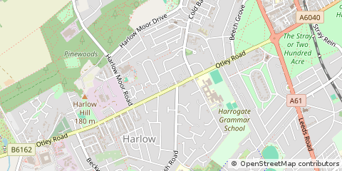 Map of Harrogate, North Yorkshire