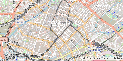 Map of Manchester