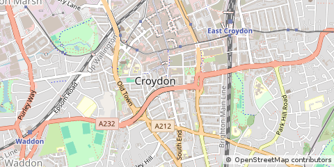 Map of Croydon