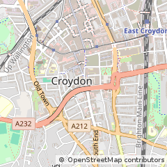 Map of Croydon