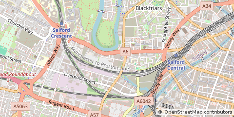 Map of Salford