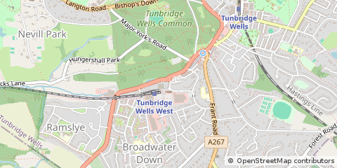 Map of Tunbridge Wells