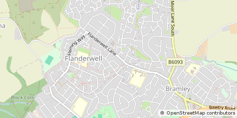 Map of Rotherham