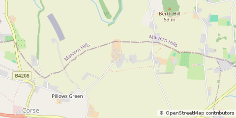 Map of Staunton, Gloucestershire