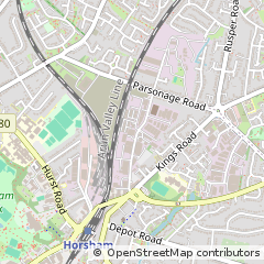 Map of Horsham, West Sussex
